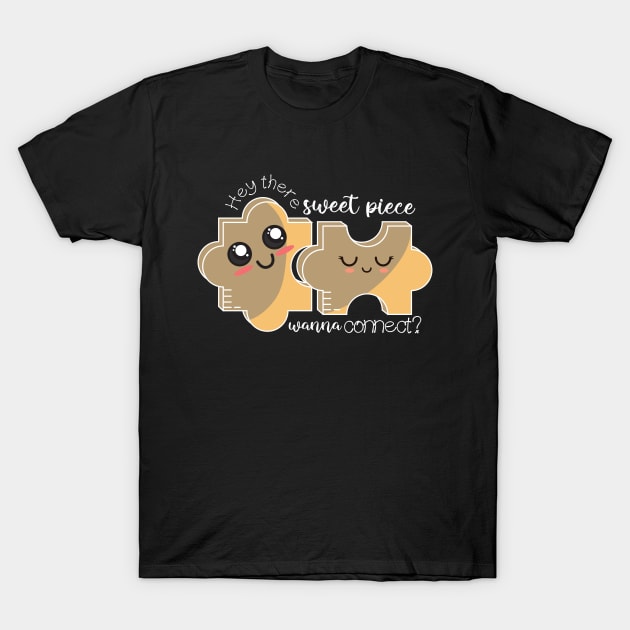 Jigsaw puzzle pickup line T-Shirt by Mey Designs